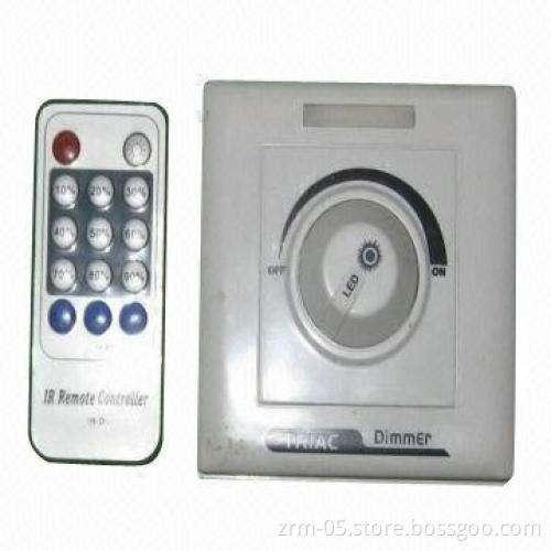 New design TRIAC LED dimmer control, measures 87 x 87mm